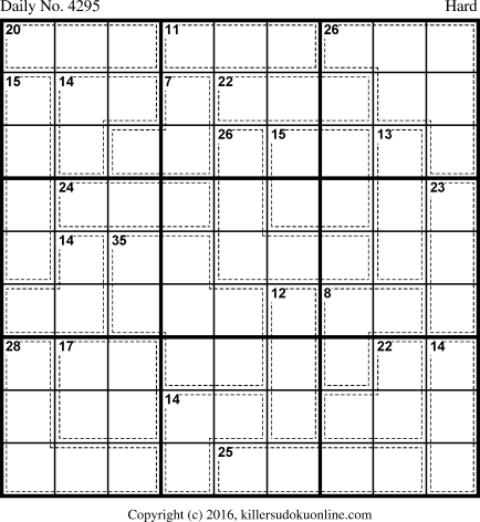 Killer Sudoku for 9/21/2017