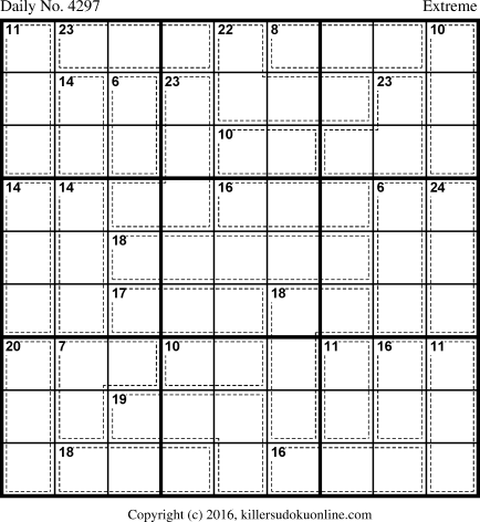 Killer Sudoku for 9/23/2017