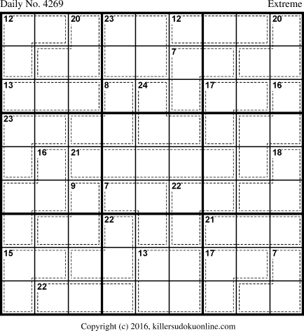 Killer Sudoku for 8/26/2017