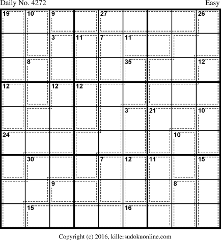 Killer Sudoku for 8/29/2017