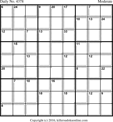Killer Sudoku for 12/13/2017