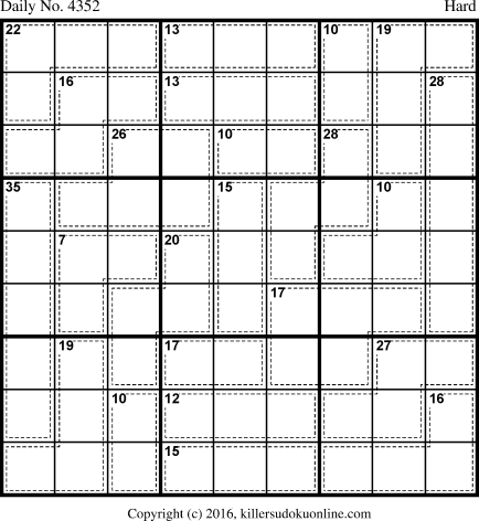 Killer Sudoku for 11/17/2017