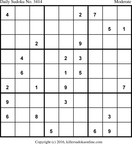 Killer Sudoku for 7/8/2017