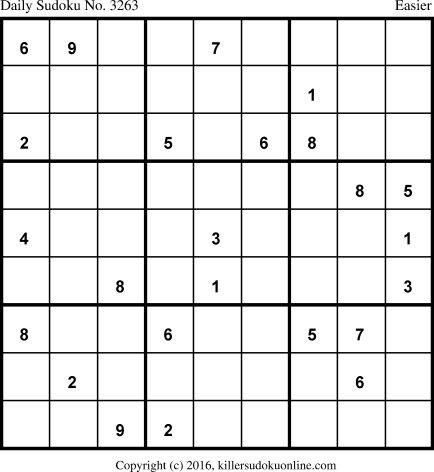 Killer Sudoku for 2/7/2017