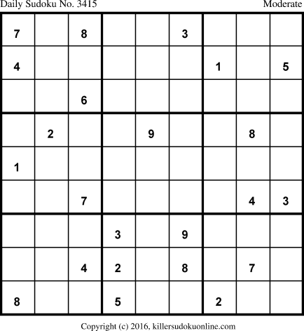 Killer Sudoku for 7/9/2017
