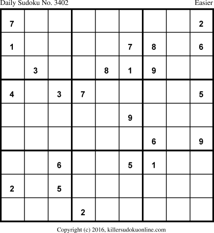 Killer Sudoku for 6/26/2017