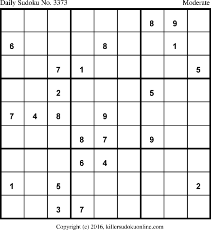 Killer Sudoku for 5/28/2017