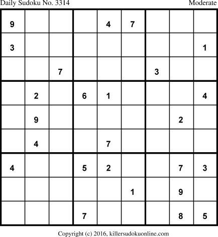 Killer Sudoku for 3/30/2017
