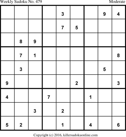 Killer Sudoku for 5/8/2017