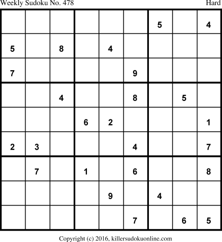 Killer Sudoku for 5/1/2017