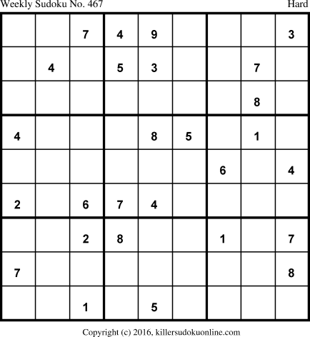 Killer Sudoku for 2/13/2017