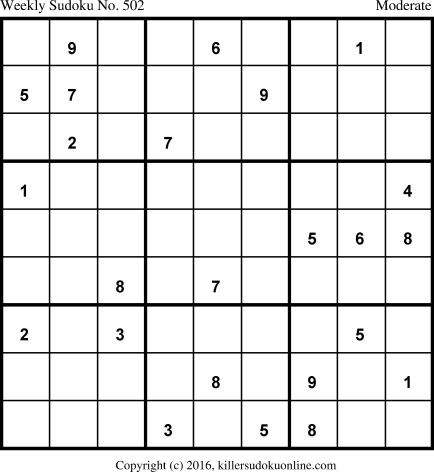 Killer Sudoku for 10/16/2017