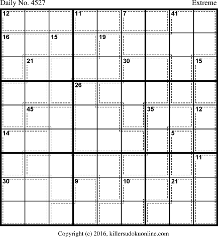 Killer Sudoku for 5/11/2018