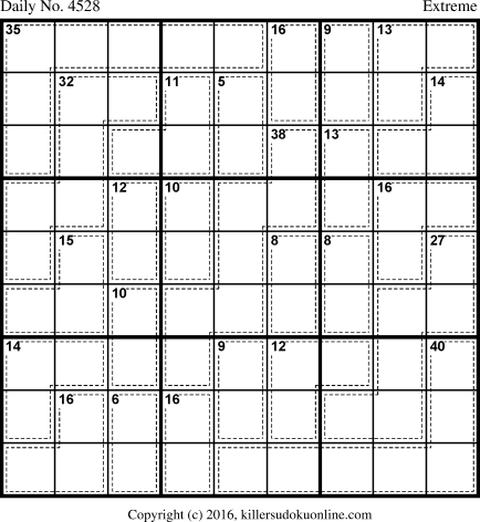 Killer Sudoku for 5/12/2018
