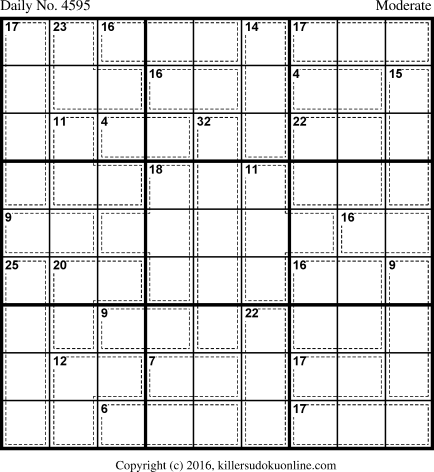 Killer Sudoku for 7/18/2018