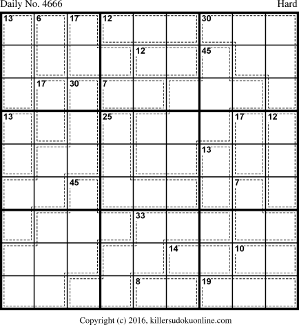 Killer Sudoku for 9/27/2018