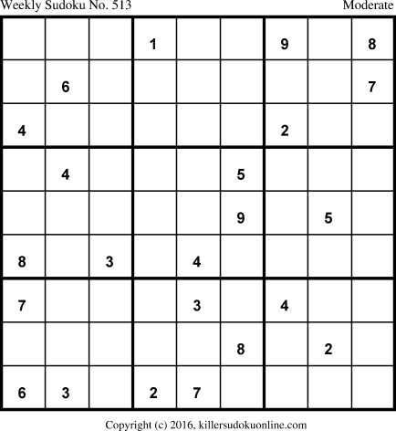 Killer Sudoku for 1/1/2018