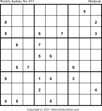 Killer Sudoku for 1/25/2021