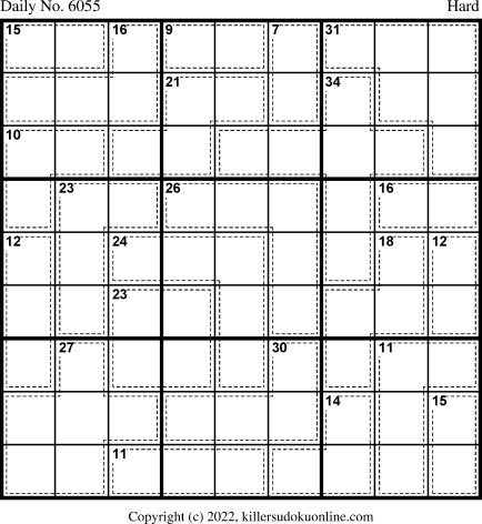 Killer Sudoku for 7/17/2022