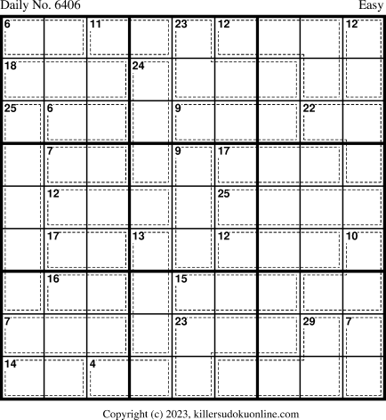 Killer Sudoku for 7/3/2023