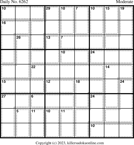 Killer Sudoku for 2/9/2023