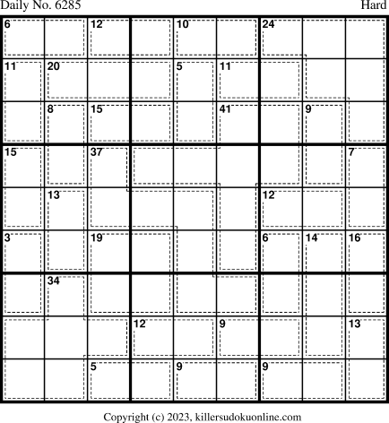 Killer Sudoku for 3/4/2023
