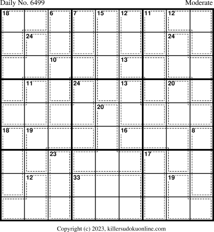 Killer Sudoku for 10/4/2023