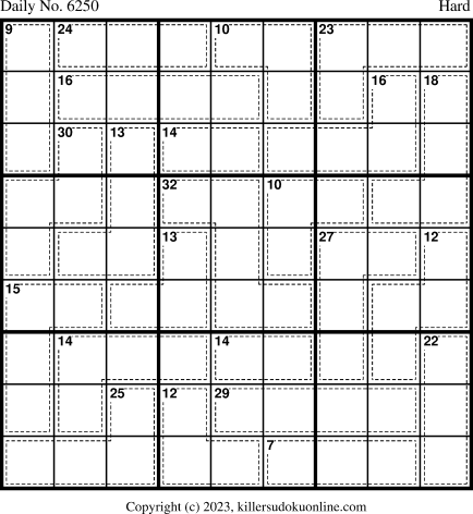 Killer Sudoku for 1/28/2023