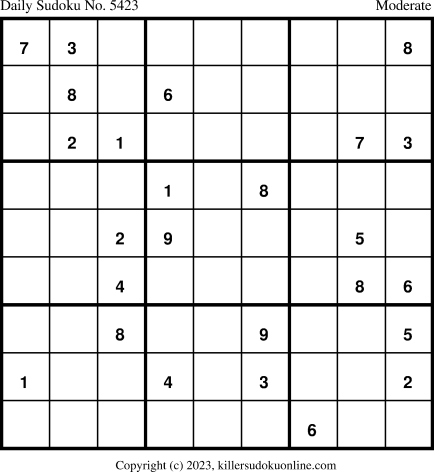 Killer Sudoku for 1/7/2023