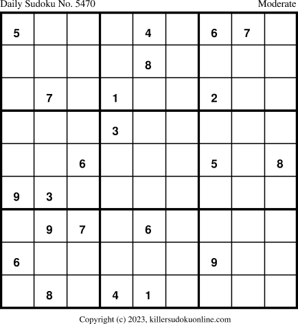 Killer Sudoku for 2/23/2023