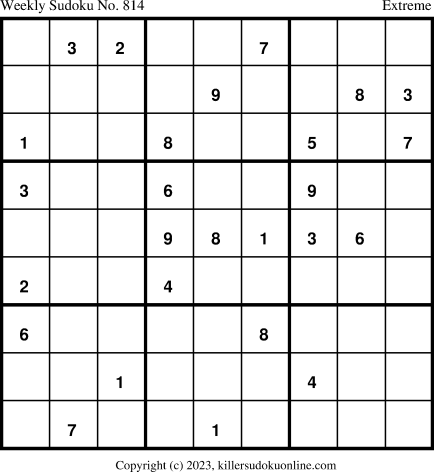 Killer Sudoku for 10/9/2023