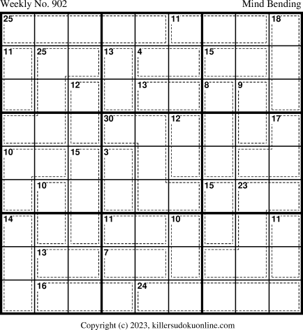 Killer Sudoku for 4/17/2023