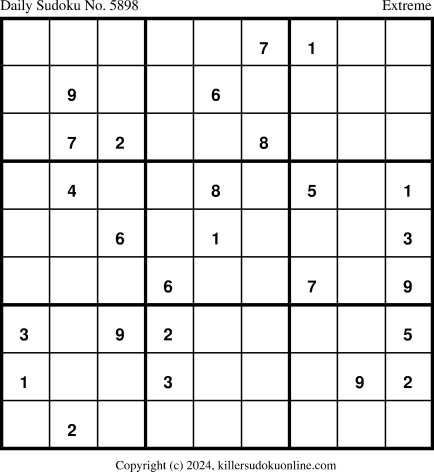 Killer Sudoku for 4/26/2024