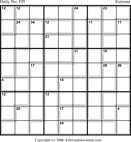 Killer Sudoku for 7/9/2006