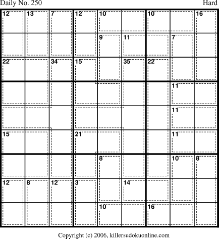 Killer Sudoku for 9/2/2006