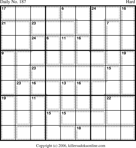 Killer Sudoku for 7/1/2006
