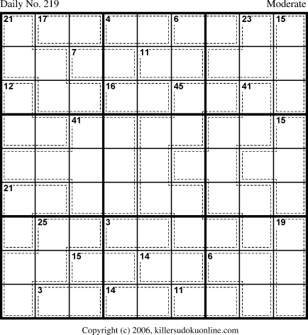 Killer Sudoku for 8/2/2006