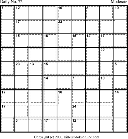 Killer Sudoku for 3/8/2006