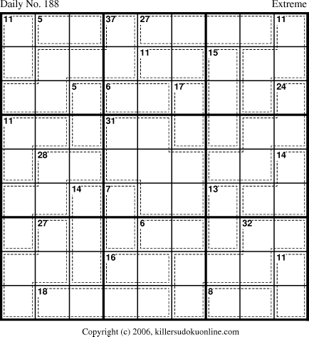 Killer Sudoku for 7/2/2006