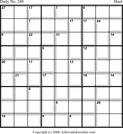 Killer Sudoku for 9/1/2006