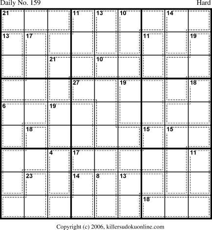 Killer Sudoku for 6/3/2006