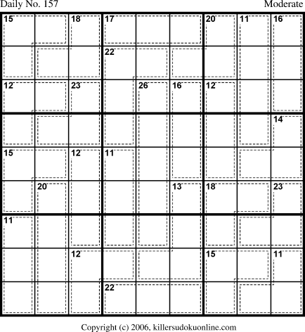 Killer Sudoku for 6/1/2006