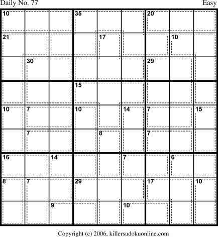 Killer Sudoku for 3/13/2006