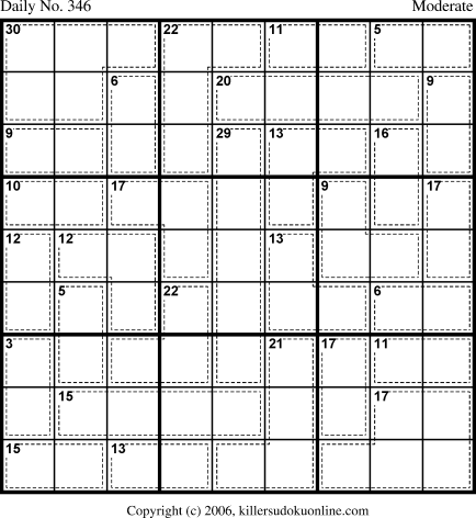 Killer Sudoku for 12/6/2006