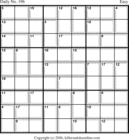 Killer Sudoku for 7/10/2006