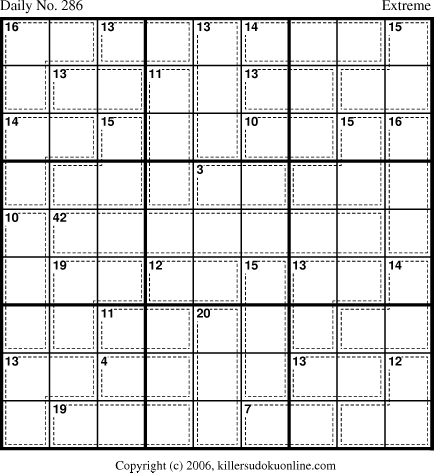 Killer Sudoku for 10/8/2006