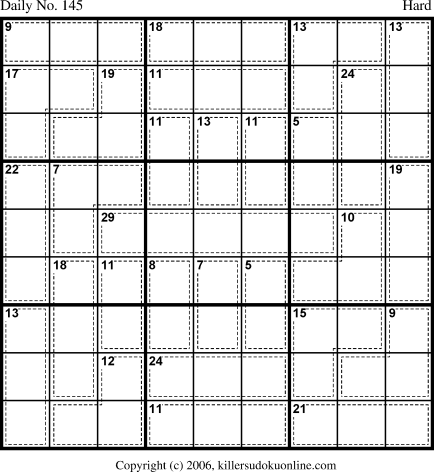 Killer Sudoku for 5/20/2006