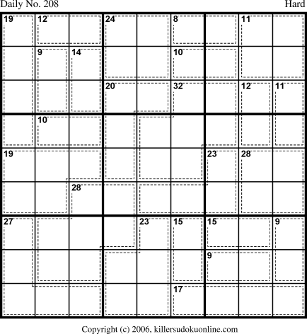 Killer Sudoku for 7/22/2006
