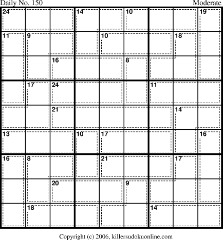 Killer Sudoku for 5/25/2006