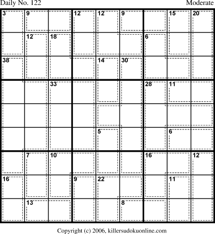 Killer Sudoku for 4/27/2006